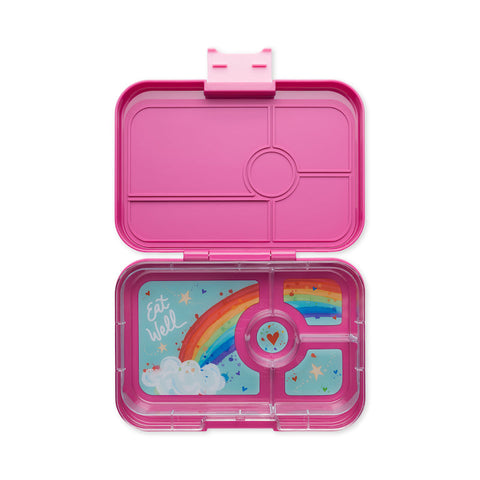 Yumbox - Leakproof Bento Box For Kids and Adults 4 Compartment - Tapas Malibu Purple