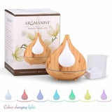 Aromamatic - Aromamist Ultrasonic Mist Diffuser - Woodgrain Beech