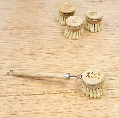 Bare & Co. - Reusable Bamboo Dish Brush Pack