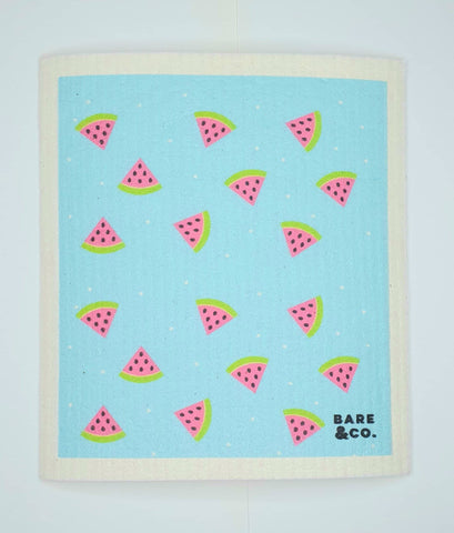 Bare & Co. Reusable Cellulose Cloth - Watermelon