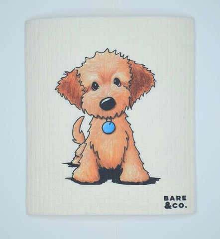 Bare & Co. Reusable Cellulose Cloth - Puppy