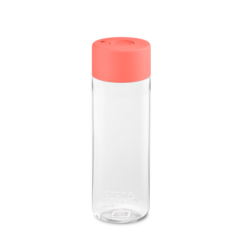 Frank Green - Original Reusable Bottle with Push Button Lid - Living Coral (25oz)