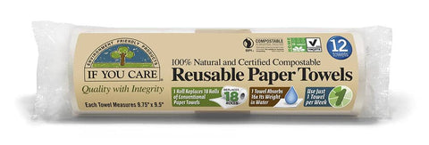 If You Care - Reusable Paper Towels 12 sheets