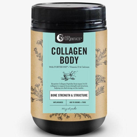 Nutra Organics - Collagen Body (BONE STRENGTH AND STRUCTURE) - Unflavoured (225g)