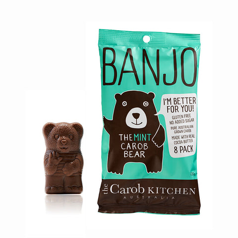 The Carob Kitchen - Banjo The Carob Bear - Mint (8 Pack)