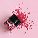 The Glitter Tribe - Biodegradable Glitter Glass Jar - Blush Red (10g)