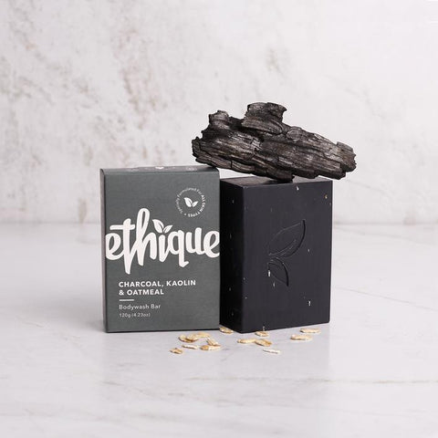 Ethique - Solid Bodywash Bar - Charcoal, Kaolin and Oatmeal (120g)