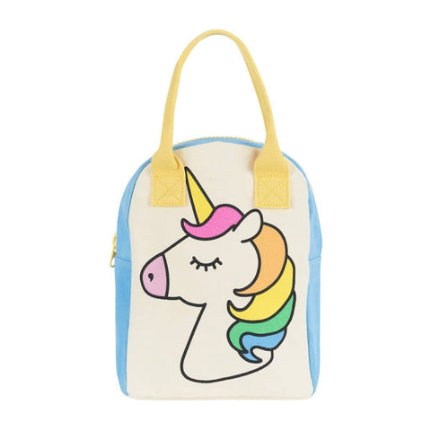 Fluf - Zipper Lunch Bag - Unicorn