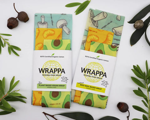 WRAPPA - Beeswax Wraps - Foodies (3 Pack)