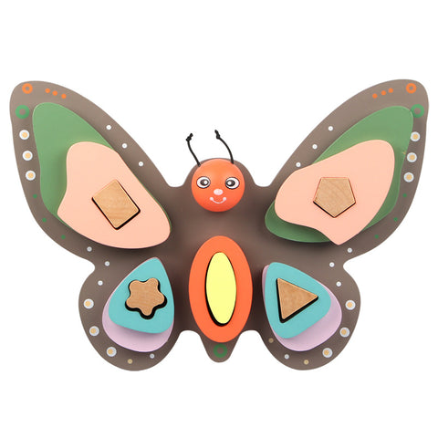 Bare & Co. - Wooden Toy - Butterfly Matching Puzzle