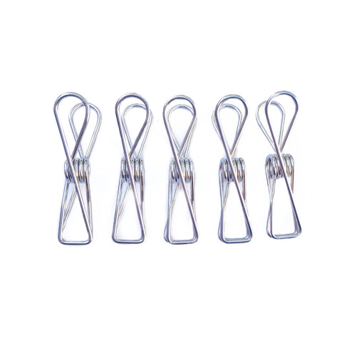 Bare & Co. - Stainless Steel LARGE Pegs - 316 Marine Grade - SILVER (BULK 150 Pack)