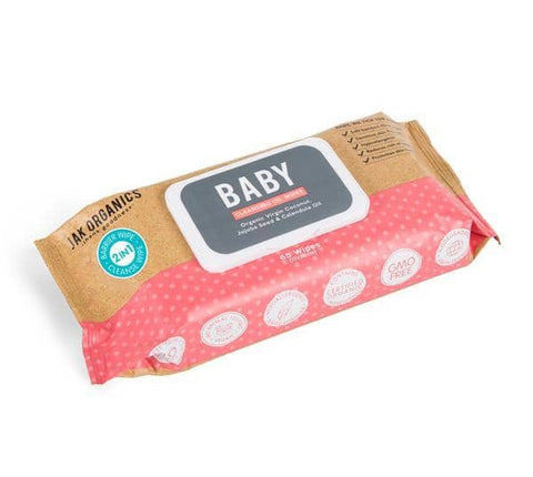 Jak Organics - Baby Cleansing Oil Wipes (65 pack)