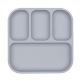 Bobo & Boo - Plant-Based Bento-Style Divided Plate - Grey (21cm x 22cm)