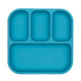 Bobo & Boo - Plant-Based Bento-Style Divided Plate - Blue (21cm x 22cm)