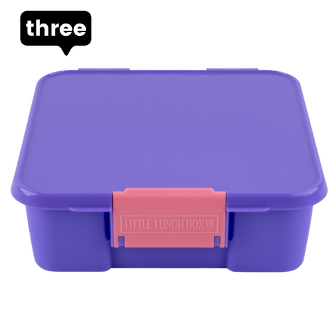 Little Lunch Box Co Bento Three Compartment - Grape