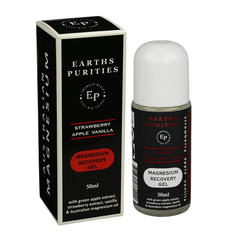 Earths Purities - Magnesium Recovery Gel Strawberry, Apple and Vanilla 50ml