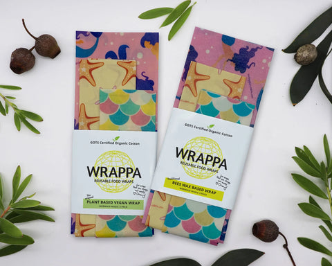 WRAPPA - Plant-Based Wraps - Mermaid Magic (3 Pack)