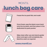 MontiiCo Large Insulated Lunch Bag - Rainbows