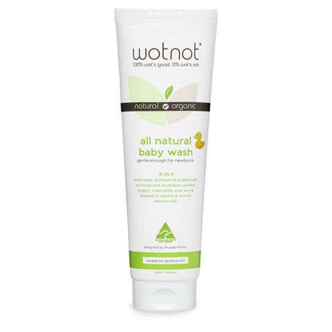 Wotnot - Baby Wash - 3-in-1 Wash, Shampoo and Bubble Bath (250ml)