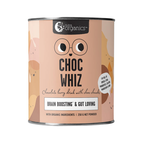 Nutra Organics - Choc Whiz - Brain Boosting and Gut Loving (250g)