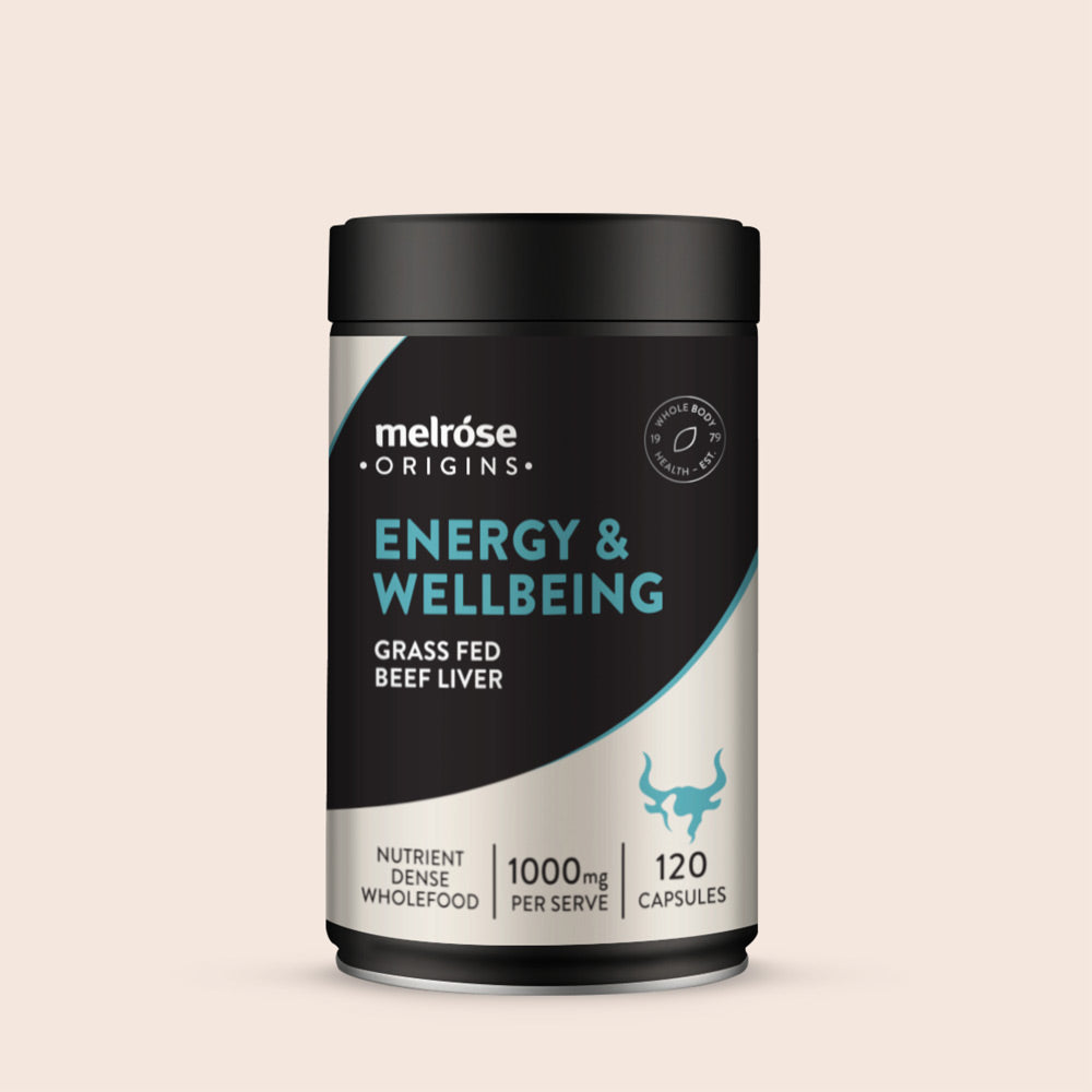 Melrose Energy & Wellbeing Grass Fed Beef Liver Capsules - 120 capsules BEST BEFORE  31/05/2025