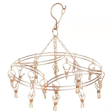 Bare & Co. - FULL 316 Grade Stainless Steel Peg Hanger - Curve Design - Rose Gold (20 pegs)