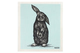 Retro Kitchen - Biodegradable Dish Cloth - Sketch Rabbit