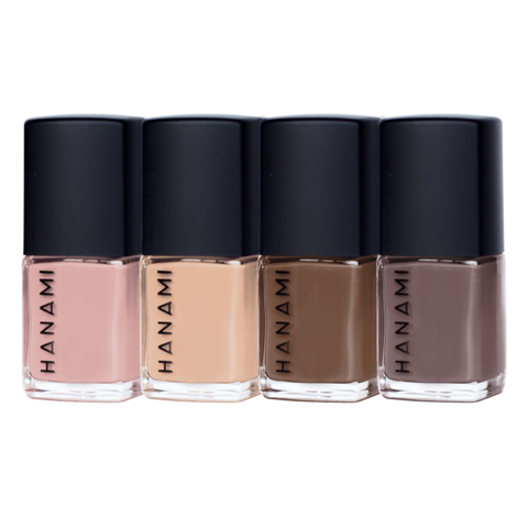 Hanami - TEN FREE Nail Polish Mini Collection - Mocha (4 x 9ml)