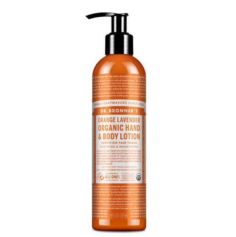 Dr Bronners - Organic Hand & Body Lotion - Orange and Lavender (237ml)