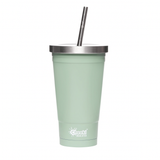 Cheeki - Insulated Stainless Steel Tumbler with Straw - Pistachio (500ml)