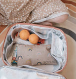 SoYoung - Raw Linen Insulated Lunch Box  - Neo Rainbow