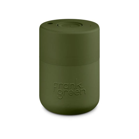 Frank Green - Original Reusable Cup with Push Button Lid - Khaki (8oz)