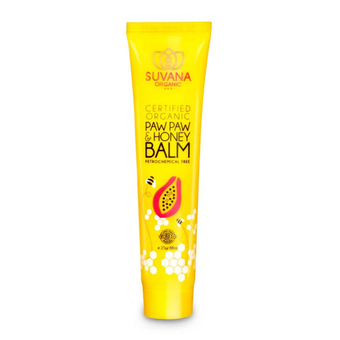 Suvana -Certified Organic Paw Paw and Honey Lip Balm 7g or 25g