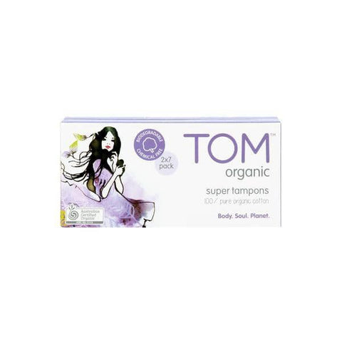 TOM Organic - Organic Cotton Tampons - Super (16 pack)