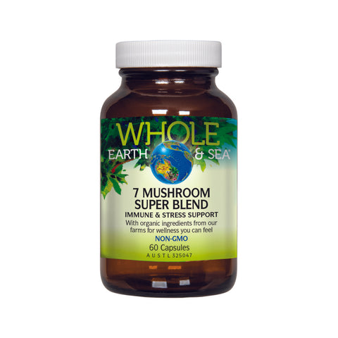 Whole Earth & Sea - 7 Mushroom Super Blend (60 Capsules)