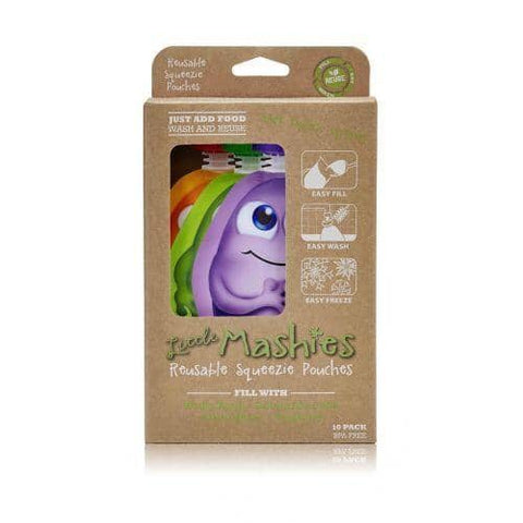 Little Mashies - Reusable Food Pouches - Assorted (10 x 130ml)