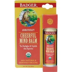 Badger - Aromatherapy Stick - Cheerful Mind Balm (17g) Best Before 05/24