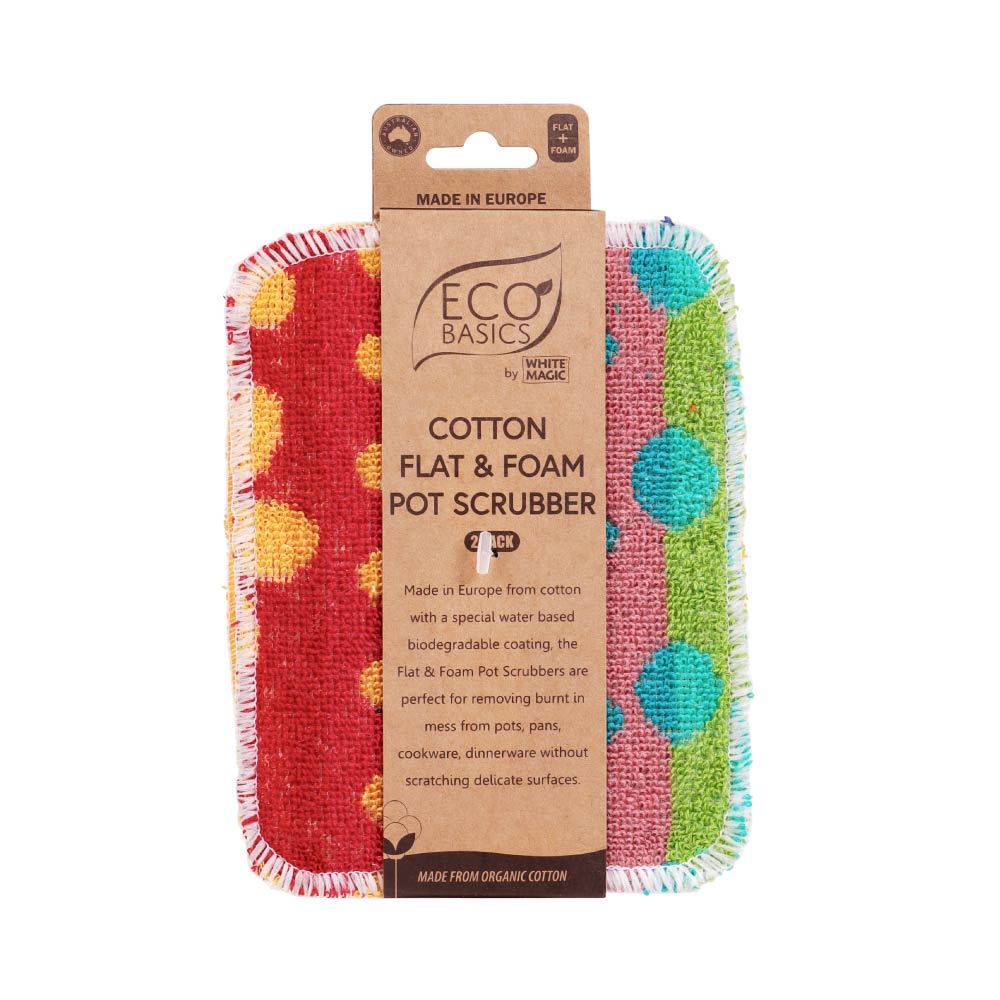 Eco Basics - Flat Pot Scrubber (2 Pack)