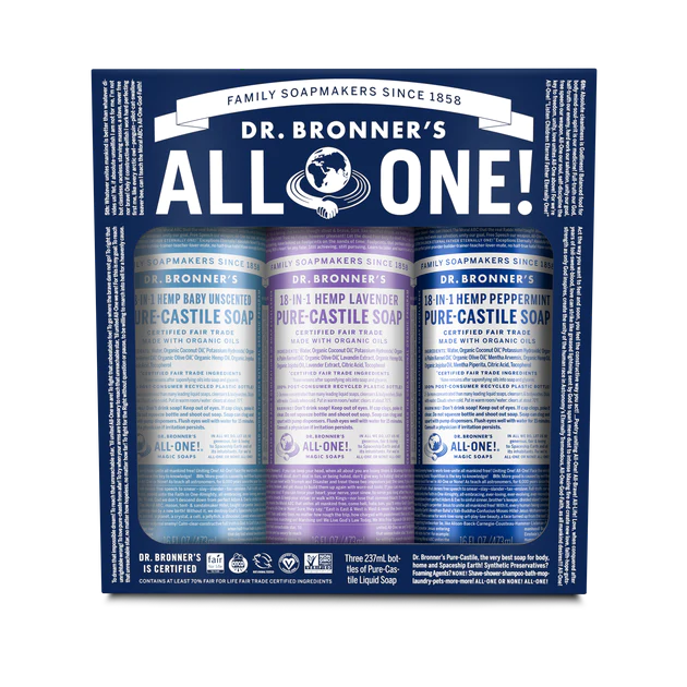 Dr Bronner's - Liquid Soap Multi-Pack - Cosmic Classics