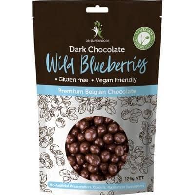 Dr Superfoods - Dark Chocolate Wild Blueberries (125g)