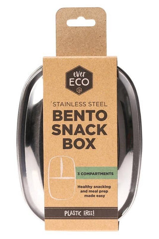 Ever Eco - Stainless Steel Bento Snack Box - 3 Compartment