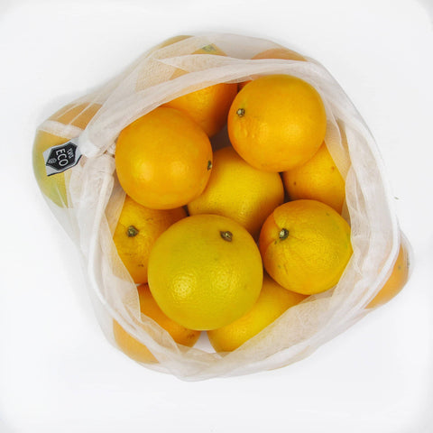 Ever Eco - Large Reusable Produce Bags (4 Pack PLUS Bonus Pouch)