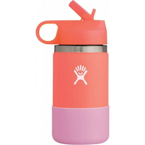 Hydro Flask - Double Insulated Wide Mouth Kids Bottle with Straw Lid - Hibiscus (354ml)