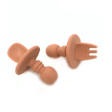 Little Mashies - Distractor Cutlery - Dusty Blush