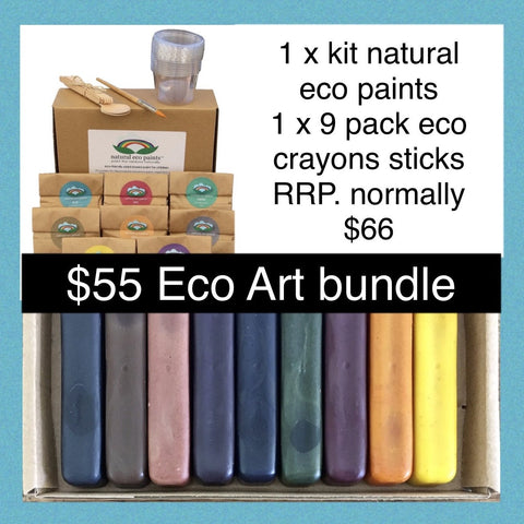 Eco Crayons - Deluxe Eco Art Bundle - Crayons and Paints