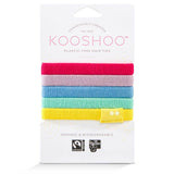 Kooshoo - Organic Plastic-free Hair Ties - Rainbow (5 Pack)