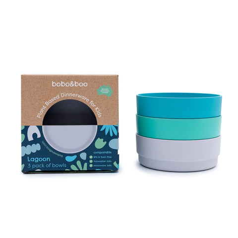 Bobo & Boo - Plant-Based Bowl Bundle - Lagoon (3 Pack)