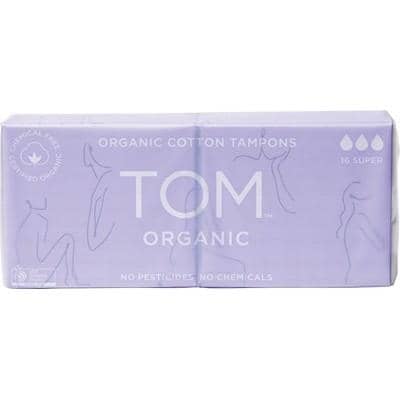 TOM Organic - Organic Cotton Tampons - Super (16 pack)