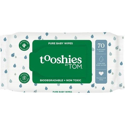 Tooshies - Pure Water Baby Wipes (70 Pack)