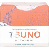 Tsuno - Natural Bamboo Ultra-Thin Panty Liners (20 pack)